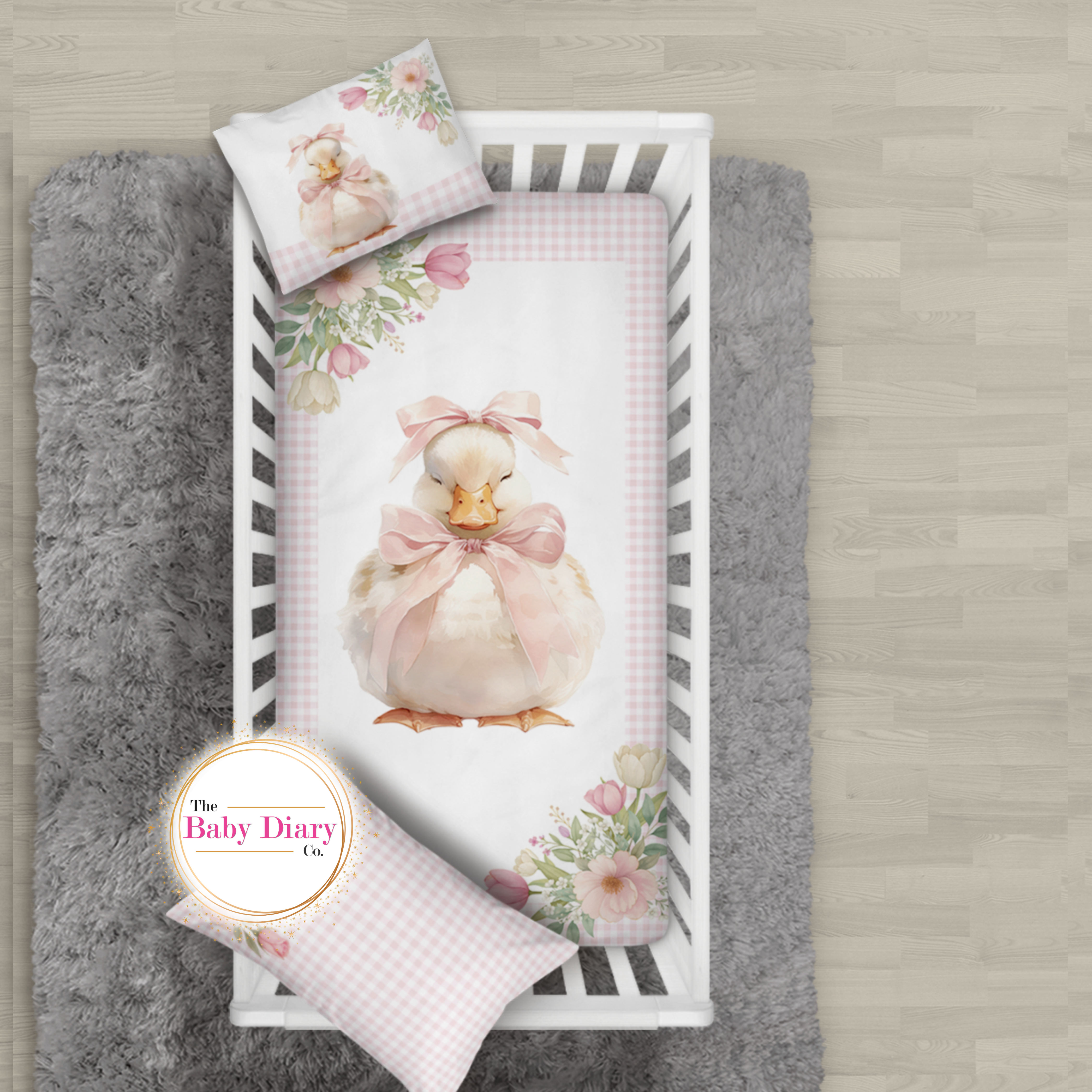 Ready Made Duck with Bow Bedding Set