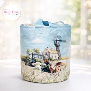 Realistic Farm Medium Toy Storage Basket