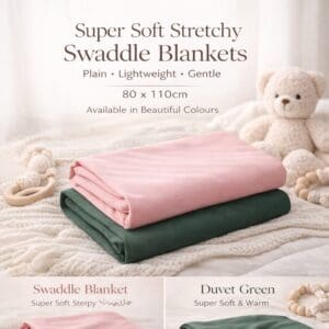 Super Soft Stretchy Plain Swaddle Blanket