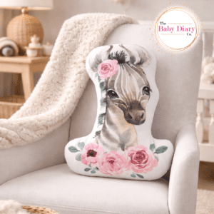 Shaped Scatter Cushion-Floral Zebra